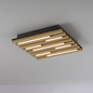 Preview: JUST LIGHT AKUSTIK LED Deckenleuchte Warmweiss 10W Holz-natur 15590-79
