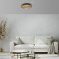 Preview: JUST LIGHT AKUSTIK LED Deckenleuchte Warmweiss 12W Holz-natur 15592-79