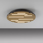Preview: JUST LIGHT AKUSTIK LED Deckenleuchte Warmweiss 12W Holz-natur 15592-79