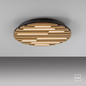 Preview: JUST LIGHT AKUSTIK LED Deckenleuchte Warmweiss 12W Holz-natur 15592-79