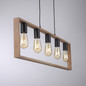 Preview: JUST LIGHT FRANKY Pendelleuchte E27 max. 60W 5-fach schwarz 15653-18