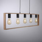 Preview: JUST LIGHT FRANKY Pendelleuchte E27 max. 60W 5-fach schwarz 15653-18