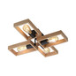 Preview: JUST LIGHT FRANKY Deckenleuchte E27 max. 60W 4-fach schwarz 15656-18
