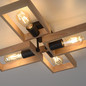 Preview: JUST LIGHT FRANKY Deckenleuchte E27 max. 60W 4-fach schwarz 15656-18