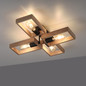 Preview: JUST LIGHT FRANKY Deckenleuchte E27 max. 60W 4-fach schwarz 15656-18