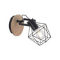 Preview: JUST LIGHT JARO Wandleuchte E27 max. 60W Holz-natur 15671-78