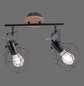 Preview: JUST LIGHT JARO Wand- und Deckenleuchte E27 max. 60W 2-fach Holz-natur 15672-78