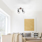 Preview: JUST LIGHT JARO Wand- und Deckenleuchte E27 max. 60W 2-fach Holz-natur 15672-78
