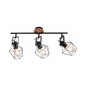Preview: JUST LIGHT JARO Wand- und Deckenleuchte E27 max. 60W 3-fach Holz-natur 15673-78