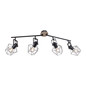 Preview: JUST LIGHT JARO Deckenleuchte E27 max. 60W 4-fach Holz-natur 15674-78