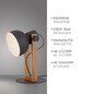 Preview: JUST LIGHT CUP 2.0 Tischleuchte E27 max. 60W schwarz 15746-18