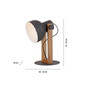 Preview: JUST LIGHT CUP 2.0 Tischleuchte E27 max. 60W schwarz 15746-18