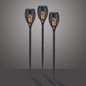 Preview: JUST LIGHT FACKEL-SOL LED Erdspießleuchte Warmweiss 0,24W 12-fach schwarz IP44 19106-18-3