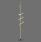 Preview: JUST LIGHT EMANDA LED Stehleuchte Warmweiss Dimmbar 26W schwarz/messing 19110-68