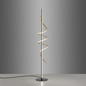 Preview: JUST LIGHT EMANDA LED Stehleuchte Warmweiss Dimmbar 26W schwarz/messing 19110-68