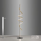 Preview: JUST LIGHT EMANDA LED Stehleuchte Warmweiss Dimmbar 26W schwarz/messing 19110-68