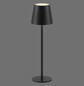Preview: JUST LIGHT EURIA LED AKKU-Tischleuchte Warmweiss Dimmbar 2,5W schwarz IP54 19250-18