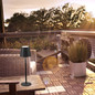 Preview: JUST LIGHT EURIA LED AKKU-Tischleuchte Warmweiss Dimmbar 2,5W schwarz IP54 19250-18