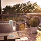 Preview: JUST LIGHT EURIA LED AKKU-Tischleuchte Warmweiss Dimmbar 2,5W greige IP54 19250-40