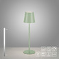 Preview: JUST LIGHT EURIA LED AKKU-Tischleuchte Warmweiss Dimmbar 2,5W grün IP54 19250-43