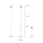 Preview: JUST LIGHT EURIA LED AKKU-Stehleuchte Warmweiss Dimmbar 2,5W weiss IP54 19252-16