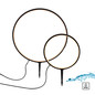 Preview: JUST LIGHT ZIRKULU LED Erdspießleuchte Warmweiss 19,5W 2-fach schwarz IP65 1951X-SET