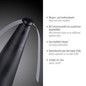 Preview: JUST LIGHT SWAT LED Fliegenwedler 0,6W schwarz 86208-18