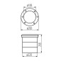 Preview: Kanlux Bodeneinbaustrahler TURRO LED Silber IP67 18983
