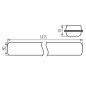 Preview: Kanlux Feuchtraum-Wannenleuchte MAH LED HI Grau IP65 22608