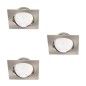 Preview: Kanlux Einbauleuchten-Set inklusive Lampe TRIBIS II 3er-Pack LED GU10 Chrom Matt 3x 23845
