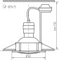 Preview: Kanlux Einbauleuchten-Set inklusive Lampe TRIBIS II 3er-Pack LED GU10 Messing 3x 23846