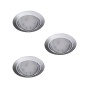 Preview: Kanlux Einbauleuchten-Set inklusive Lampe TRIBIS II 3er-Pack LED GU10 Chrom 3x 23847