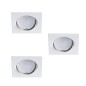 Preview: Kanlux Einbauleuchten-Set inklusive Lampe TRIBIS II 3er-Pack LED GU10 Weiß 3x 23849