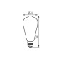 Preview: Kanlux Lampe ST64 A LED E27 4W 26047