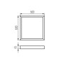 Preview: Kanlux Montagerahmen LED-Panel BL ADTR Weiß 27617