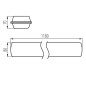 Preview: Kanlux LED-Feuchtraum-Wannenleuchte FUTURIO LED 26W 1180mm Grau IP65 28687