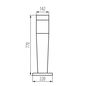 Preview: Kanlux INVO 29172 Gartenleuchte max. 20W E27 graphit