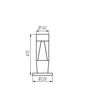 Preview: Kanlux INVO 29175 Gartenleuchte max. 20W E27 graphit