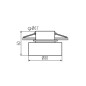 Preview: Kanlux Einbau-Downlight, Einbauleuchte GOVIK Gx5,3/GU10 Weiß/Gold 29231