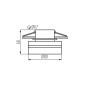 Preview: Kanlux Einbau-Downlight, Einbauleuchte GOVIK Gx5,3/GU10 Weiß/Gold 29233