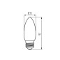 Preview: Kanlux Lampe XLED C35M E27 Weiß 6W 29647