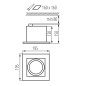 Preview: Kanlux Downlight, Einbauleuchte MATEO ES Schwarz 32930