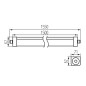 Preview: Kanlux LED-Langfeldleuchte TP STRONG Weiß IP65 33172
