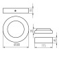 Preview: Kanlux Downlight, Einbauleuchte CARSA V2LED Weiß 33541