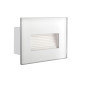 Preview: Kanlux Außenleuchte/Wandeinbau GLASI LED Weiß IP44 33693