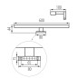 Preview: Kanlux Lineare LED-Möbelleuchte ASTIM Chrom IP44 34935