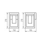 Preview: Kanlux Außenlampe VIMO E27 Braun IP44 34981