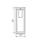 Preview: Kanlux Außenlampe VIMO E27 Braun IP44 Bewegungssensor 34987
