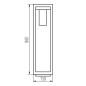 Preview: Kanlux Außenlampe VIMO E27 Schwarz IP44 34988