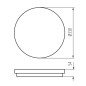 Preview: Kanlux LED- Deckenleuchte STIVI Weiß IP65 Bewegungssensor 35003